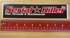Serial Killer Fine Threads & Skateboards Skateboarding STICKER - Picture 1 of 3