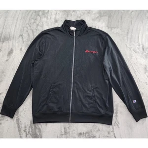 Champion Full Zip Track Jacket Size XL Black Red Athletic Casual Athleisure - Picture 1 of 10