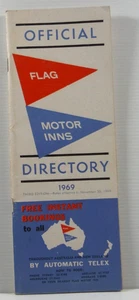Official Flag Motor Inns Directory 1969 Australian New Zealand travel guide  PB - Bild 1 von 11
