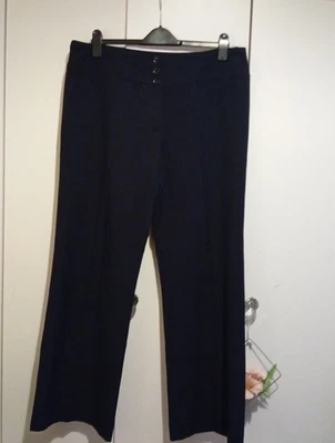 Autonomy Size 16 Navy Wide Leg Smart Trousers Excellent Condition - Image 1 of 4