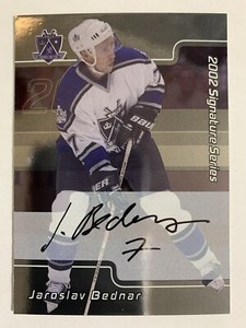 2001-02 BAP Be A Player Signature Series Autograph Jaroslav Bednar Auto #235