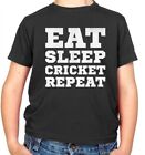 Eat Sleep Kricket Repeat Kinder - Spieler - Kricketspieler - Asche - Sport