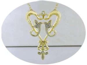 JDL WHITE TOPAZ & DIAMOND 16" NECKLACE NEW - Picture 1 of 1