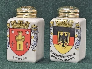 ! Vintage Ebrach Salt & Pepper Shakers German Bitburg Bundesrepublik Deutschland - Picture 1 of 9