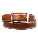 Brown Tan leather belt Vintage Retro for Pant size 36"