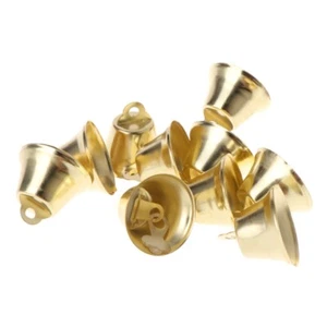 10 Pcs Golden Bells Metal Ringing Bell DIY Parrot Chewing Toys Accessories - Picture 1 of 8
