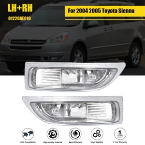 Pair Left & Right Front Bumper Fog Light Lamp Clear For 2004 2005 Toyota Sienna - Bild 1 von 12