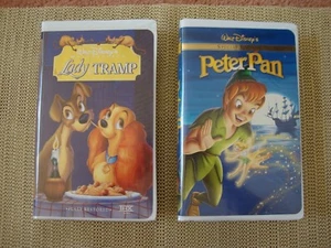 Walt Disney's Special Edition Peter Pan -MASTERPIECE Lady & the TRAMP VHS - Picture 1 of 2