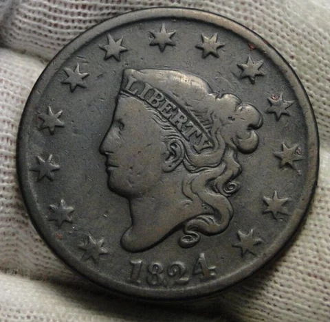 1824 Penny Coronet Large Cent Cover