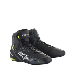 SCARPE DA MOTO FASTER-3 SHOES BLACK/YELLOW FLUO - Foto 1 di 1