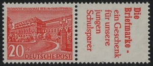 Berlín 1949 - número medio W 17 ** - Estampillada sin montar o nunca montada - impresión de combinación - Imagen 1 de 2