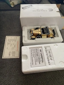 DANBURY MINT 24 KT 1931 FORD MODEL A ROADSTER **VERY RARE PRISTINE COMPLETE NiB - Picture 1 of 9