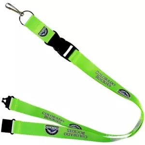 Colorado Rockies ID Lanyard Keychain Lime Green Color Variation MLB Licensed New - Picture 1 of 9