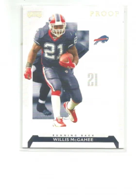2006 PLAYOFF NFL PLAYOFFS SILVER PROOF #67 WILLIS MCGAHEE 215/250 - Image 1 of 2