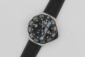 Tag Heuer WAH1013.BT0717 Gulf Oil Mens Formula 1 Watch Black Rubber Orange Blue - Picture 1 of 14