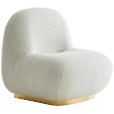 Meridian Furniture Liam Cream Boucle Fabric Accent Chair