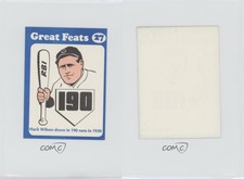1972 Laughlin Great Feats Blue Border Hack Wilson #27 HOF