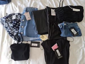 Bundle Womens Size 6 Jeans Dresses Denim Skirts Shorts Hollister Georgia V & F  - Picture 1 of 6