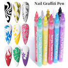 Nail Art Graffiti Pen UV Gel Polish Waterproof Drawing Painting Liner Brush DIY