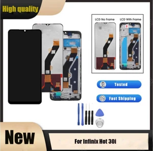LCD Display Digitizer Assembly For Infinix Hot 30i Touch Screen Repairs Part - Zdjęcie 1 z 16