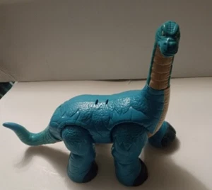 Fisher Price 2010 Imaginext Dinosaur Apatosaurus Posable Head, Legs, & Tail Blue - Picture 1 of 7