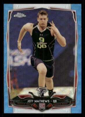 2014 Topps Chrome Blue Wave Refractors #113 Jeff Mathews - Image 1 of 2