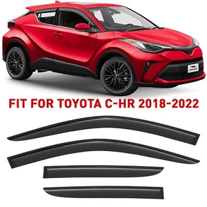 Rain Guards Vent Visors Shade for 18-22 Toyota CH-R (CHR) - Picture 1 of 8