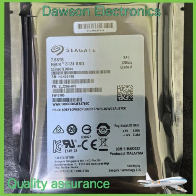NEW Seagate Nytro 3131 2.57.68TB " SAS 12G XS7680TE70014 SSD Solid State Drive - Image 1 of 4