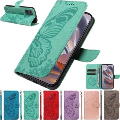 For Motorola Moto G05 G15 G35 G55 G75 G85 Flip Leather Wallet Case Phone Cover - Image 1 of 4