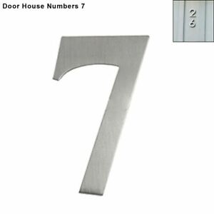3" inch 76mm Brushed Satin Stainless Steel Door House Numbers 7