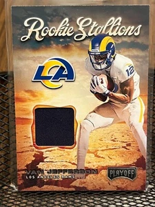 MAGLIA VAN JEFFERSON 2020 PLAYOFF "ROOKIE STALLIONS" LA RAMS CHAMP PATCH GATORS! - Foto 1 di 2