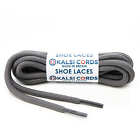 DARK GREY ROUND CORD SHOE LACES STRONG THICK ROPE LACE PAIR SPORT TRAINER BOOT