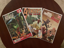 Uncanny Avengers #1, Avengers The Origin #1 & Marvel Universe vs The Avengers #3