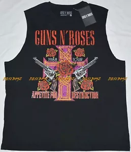 NWT - Guns N Roses Tank Top Appetite For Destruction Black Tee - Mens Size: 2XL - Picture 1 of 4