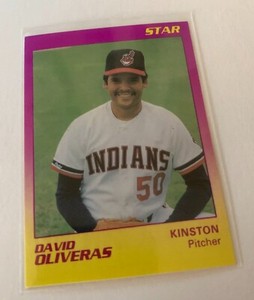 DAVID OLIVARES 1990 Star Kinston Indians PWE SHIP EXNM