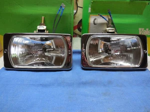 Cibie 95 clear DRIVE lamp pair w/chrome bezels, complete w/bulbs. Genuine, NOS - Picture 1 of 19