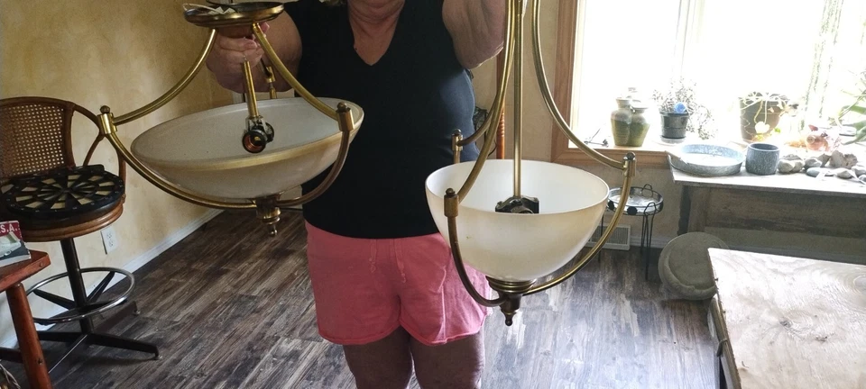 Over the sink and island light fixtures - Image 1 of 1