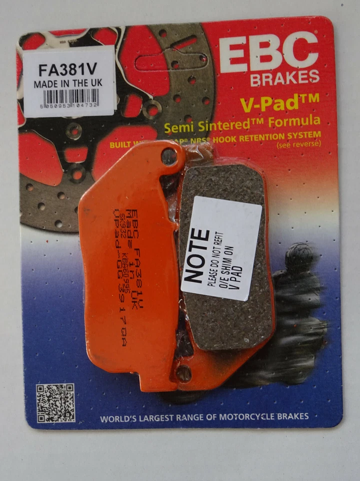 FA381V Harley - EBC Bremsbeläge Bremsklotz brake pads Semi-Sinter vorne - Bild 1 von 1
