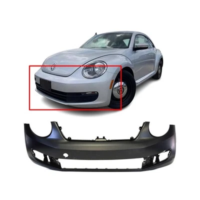 Bumper Cover For 2012-2015 Volkswagen Beetle VW1000198 Front Primed - Imagem 1 de 4