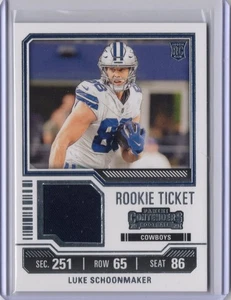 2023 Panini Contenders - Rookie Ticket Swatches Luke Schoonmaker #TS23 (MEM, RC) - Picture 1 of 2