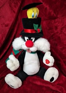 Sylvester Looney Tunes animierter Weihnachts-Tweety Plüsch 14 Zoll Musik funktioniert - Bild 1 von 6
