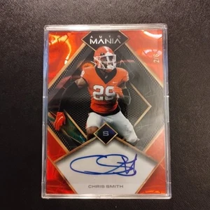 #2/6 Chris Smith Red Lava Rookie Auto 2023 Wild Card Mania UGA - Picture 1 of 3