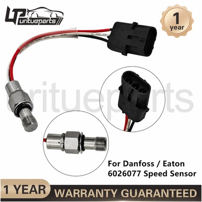 New Hydraulic Motor Speed Sensor for Danfoss Eaton 6026077 6026077-001 Replace - Image 1 of 4