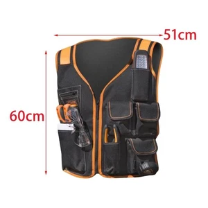 Tool Vest Work Vest for Men with Pockets Universal Storage Waist Bag Tool Vest $ - Picture 1 of 7