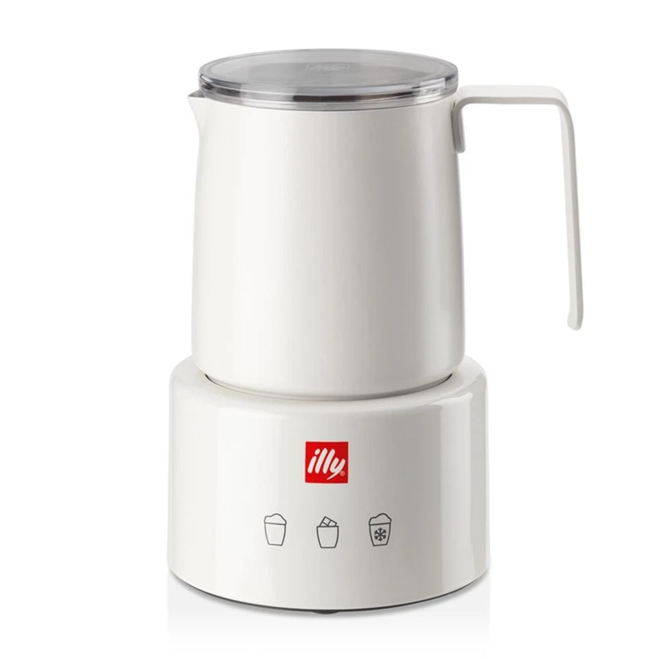 illy Milchaufschäumer weiß by Piero Lissoni Temperatur einstellbar Heiß und Kalt