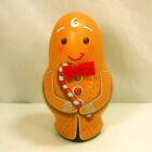 Christmas Ginger Bread Man TIN container, Fill It With Candy Nuts, Toys, Fruits
