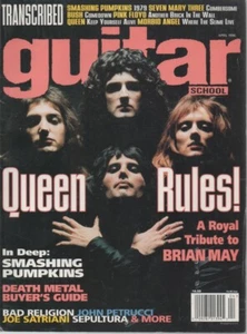 QUEEN Rare 1996 USA Only Original OOP 148 Pages "Guitar School" Rock Magazine - Picture 1 of 1