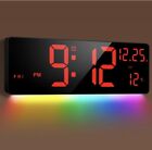 Xflyee Wal Mounted Digital Alarm Clock With Multicolored Lights