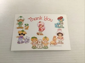 vintage 1982? Strawberry Shortcake American Greetings postal sin usar gracias - Imagen 1 de 2