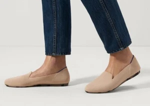 Rothy’s The Moafer 8 Scarpa piatta sostenibile in maglia beige ecrù - Foto 1 di 14